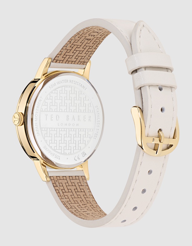 Ted Baker - Phylipa 36mm Cream Leather Watch