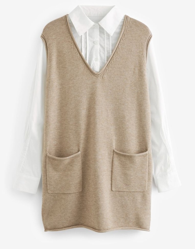 NEXT - Pinafore Layer Dress