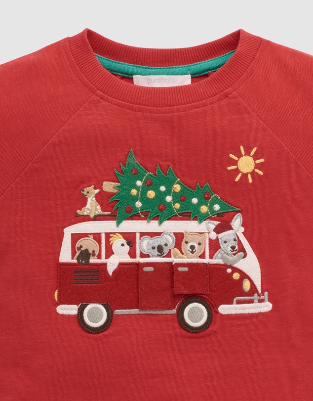 Purebaby - Christmas Road Trip Tee-Kids-Babies