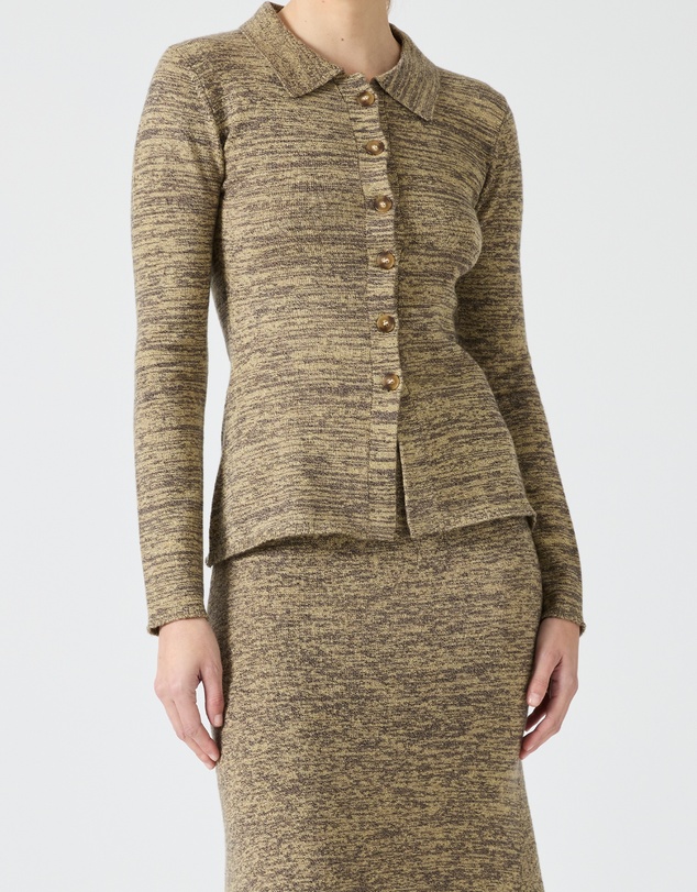 Third Form - Melange Knit Shirt