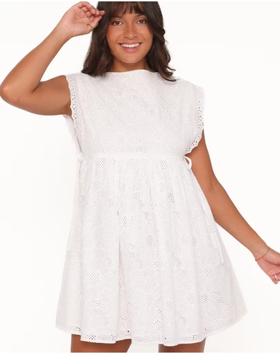 Petal & Pup - Elliott Mini Dress - White