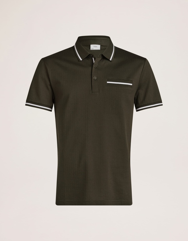 SABA - Ted Textured Cotton Polo