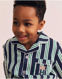 Huxbaby - Classic Stripe Flannel PJ Set - Kids