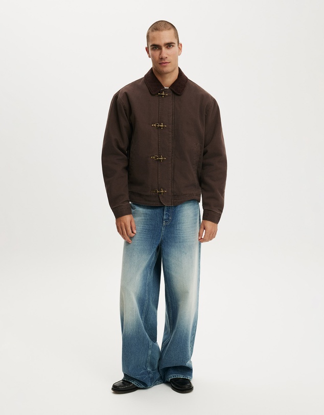 Cotton On - Cropped Canvas Harrington