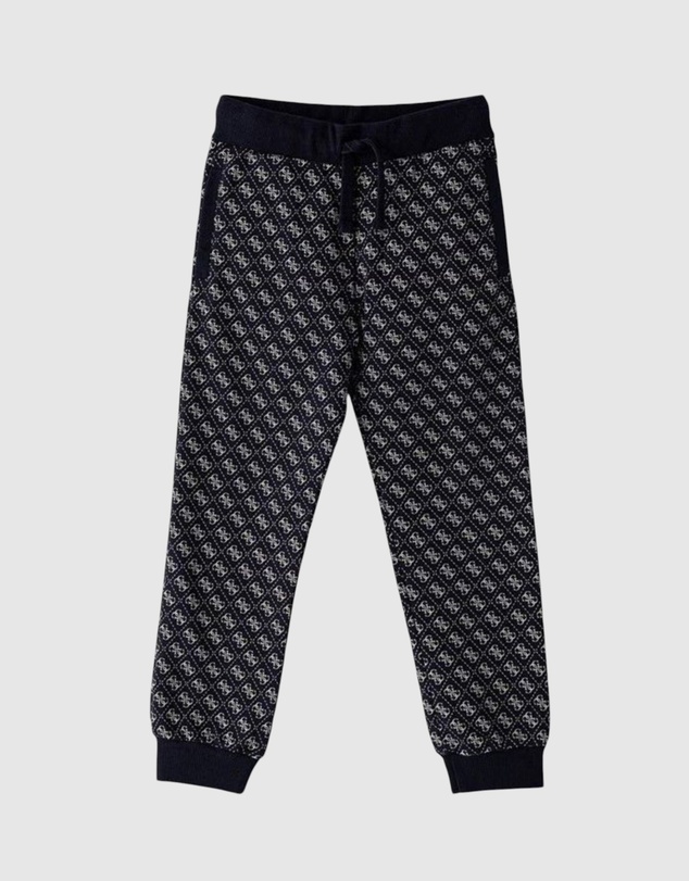 GUESS - 4G Allover French Terry Regular Pants