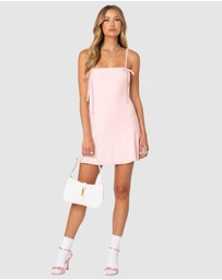 EDIKTED - Fridah Ribbed Knit Mini Dress