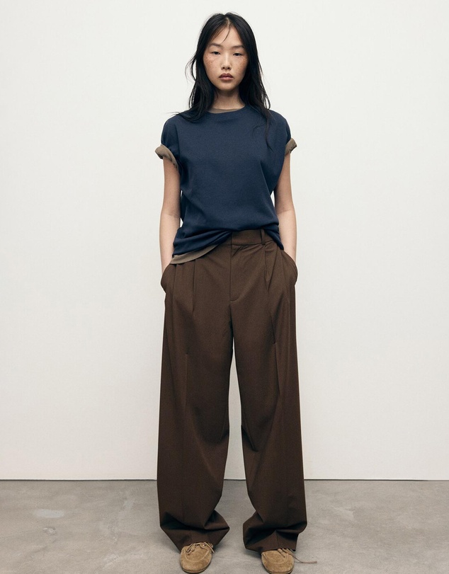 M.N.G - Low-Rise Wide-Leg Trousers