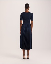 SABA - Vicky V Neck Mixed Media Dress