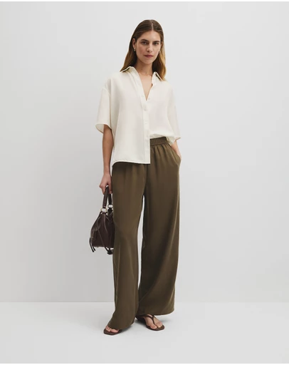 Country Road - Pull-on Cupro Pant