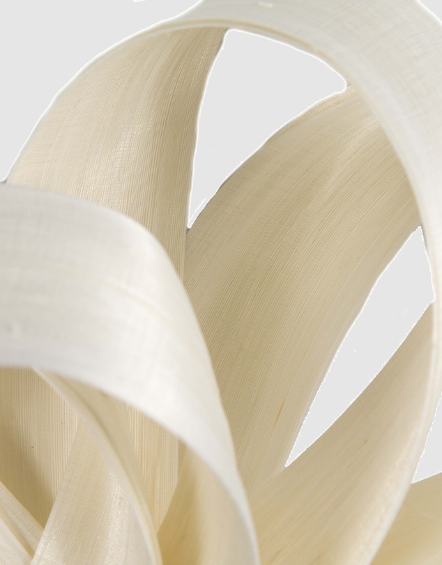 Fillies Collection - Cream Silk Abaca Loops Racing Fascinator