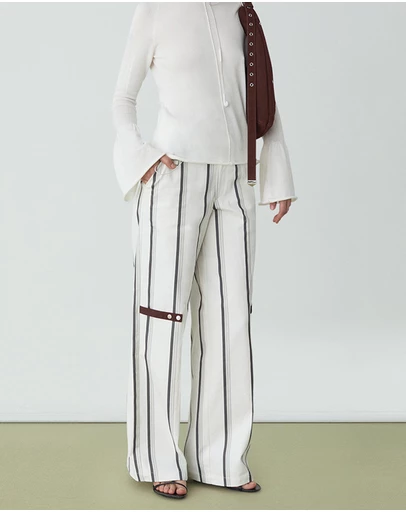 Laagam - Velia Striped Pants