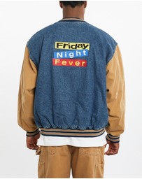 Vintage by The Real Deal - Pre Loved - Vintage Friday Night Fever Denim Bomber Jacket