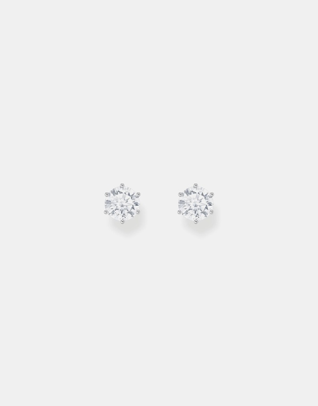 THOMAS SABO - Ear studs with white zirconia in brilliant cut