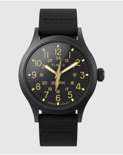 TIMEX - Harry Potter x Timex Bolt Expedition® Scout 40mm Black Strap Watch