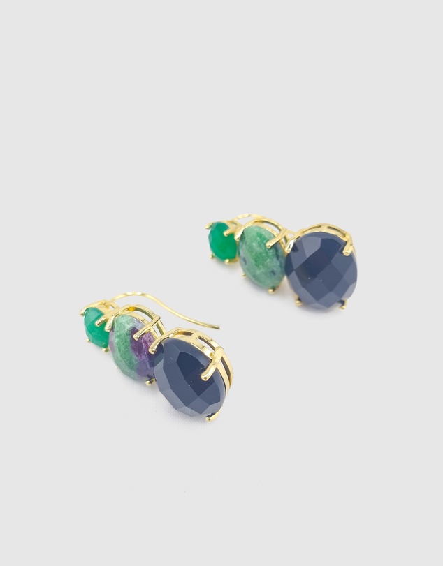 Miz Casa and Co - Cleo Gemstone Studs Earrings