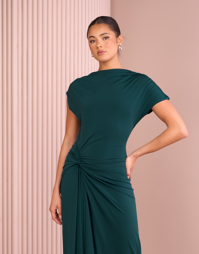 Azzurielle - Reynolds Boat Neck Maxi Dress