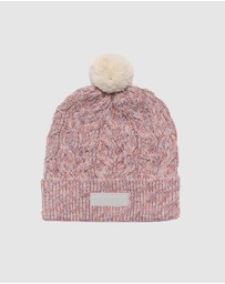 Crywolf - POM POM BEANIE Heather Speckle