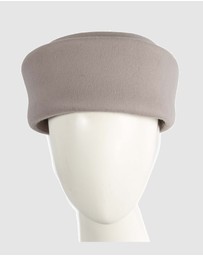 Max Alexander - Felt Grey Pillbox Hat