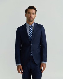 Oxford - Auden Wool Checked Suit Jacket