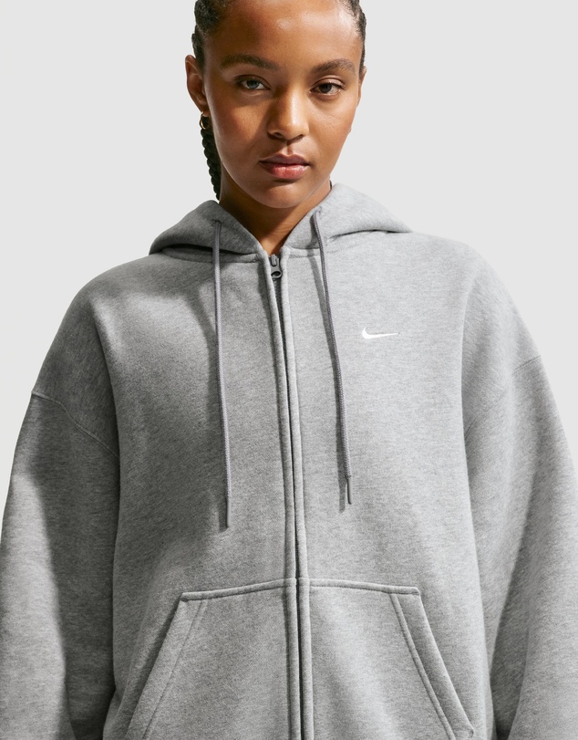 Nike - Nike Studio Fleece Midweight Oversized Full-Zip Hoodie