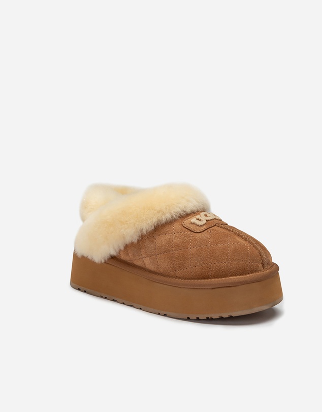 Ozwear Connection Uggs - Ugg Coquette Matelassé Logo Platform Slipper (Detachable Feature)