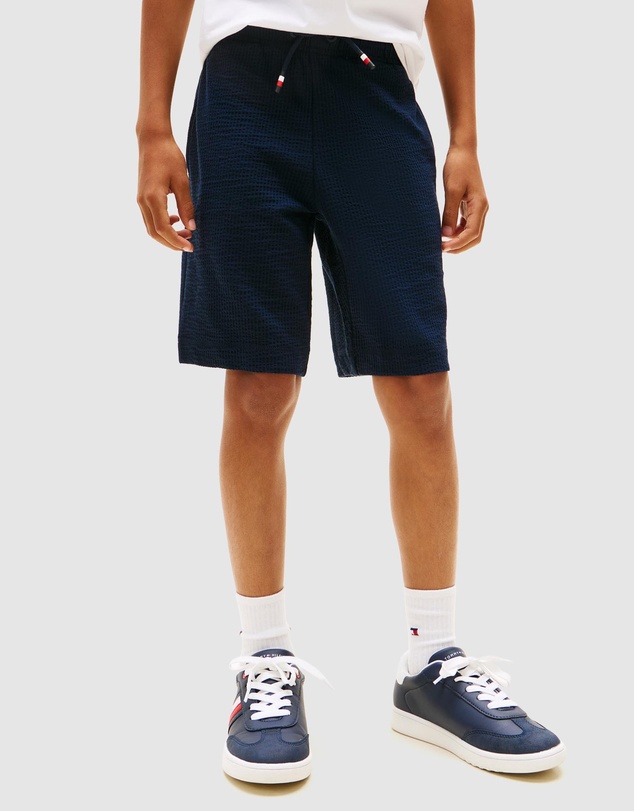 Tommy Hilfiger - Jersey Seersucker Sweat Shorts - Kids