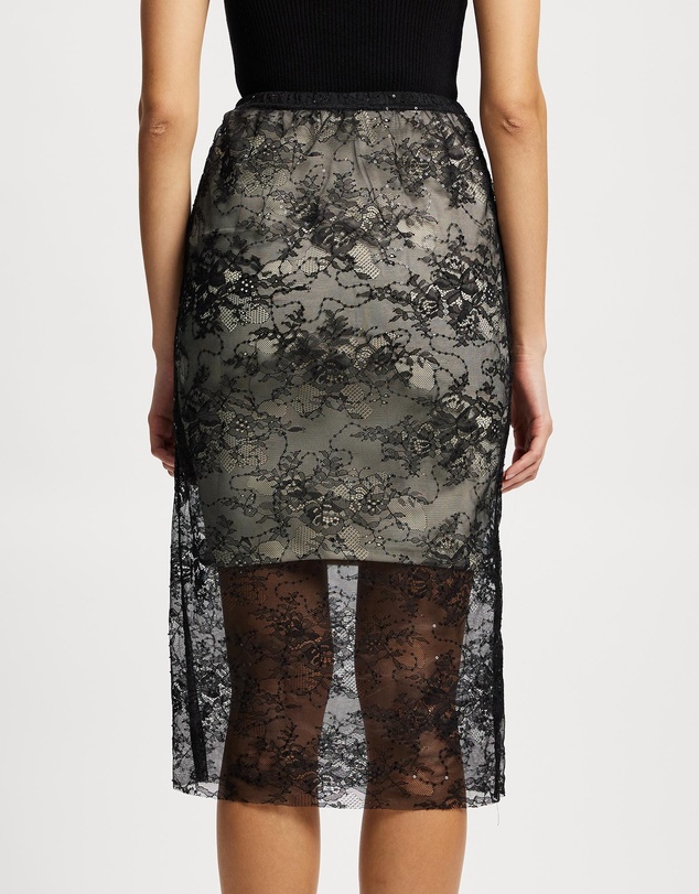 Lindsay Nicholas New York - Sheer Lace Skirt with Underskirt