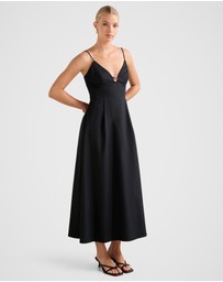 Forever New - Jessa Plunge Cotton Maxi Dress