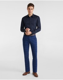 yd. - Wolfe Check Slim Dress Pant