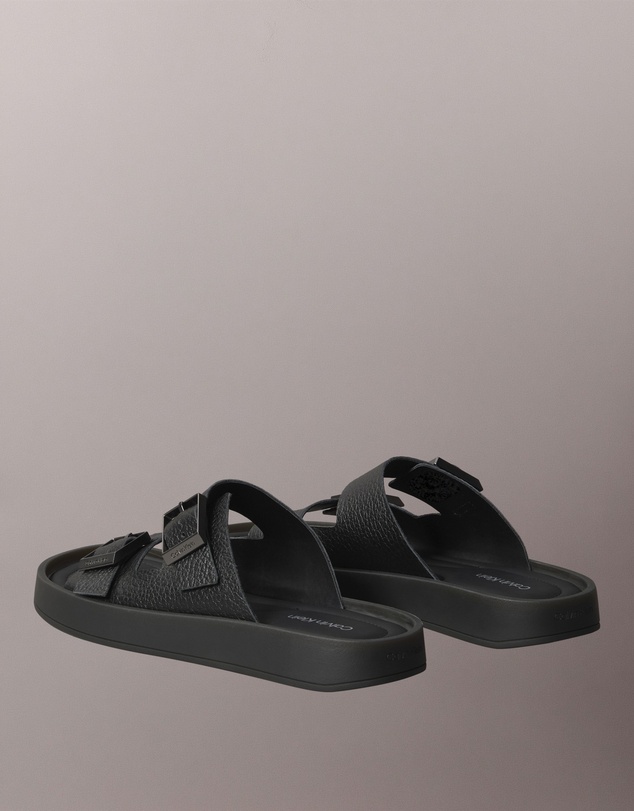 Calvin Klein - Leather Buckle Sandals