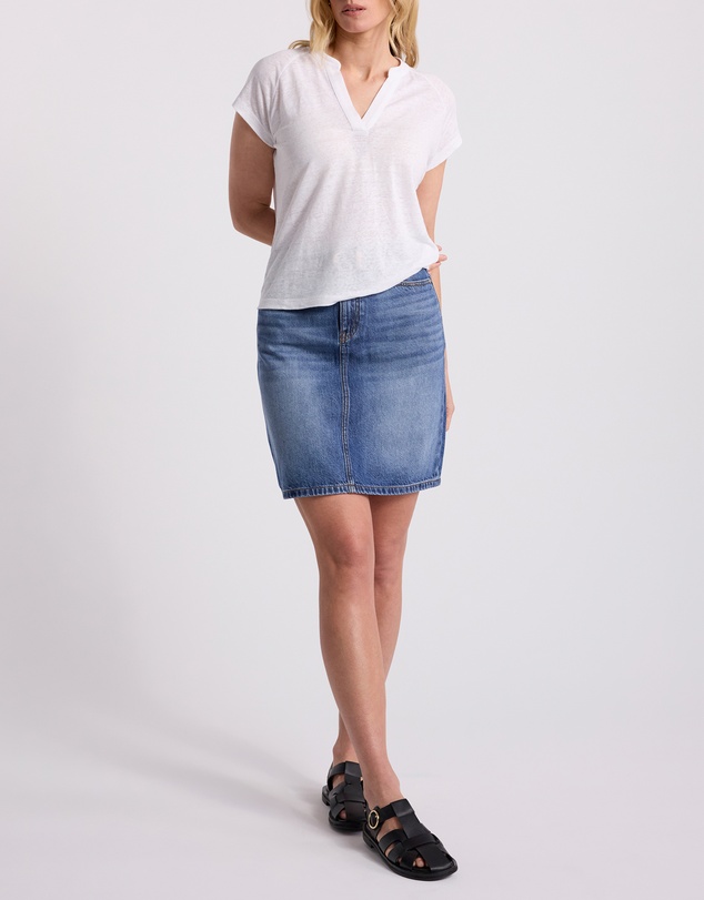 David Lawrence - Erika Linen Jersey Top