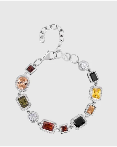 Nialaya Jewellery - Gemstone Bracelet in Silver