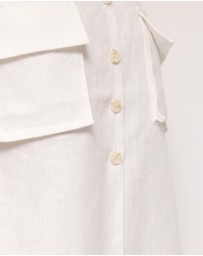 AERE - Patch Pocket Relaxed Linen Tank