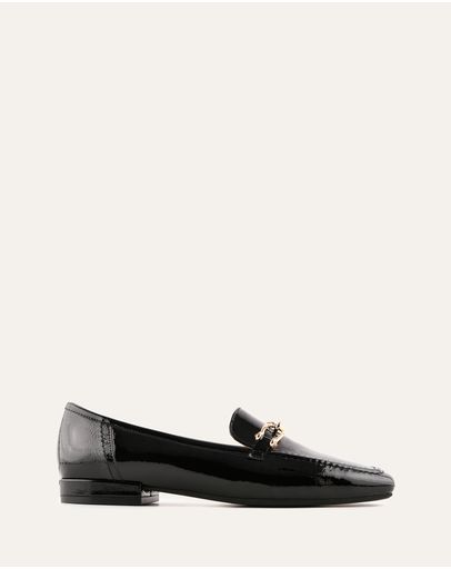 BLACK CRINKLE PATENT