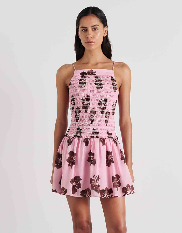 Jag - Bobbi Shirred Mini Dress