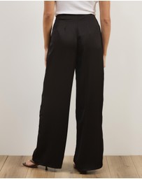 Atmos&Here - Nora Satin Wide Leg Pants