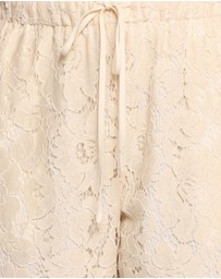 Petal & Pup - Sabina Lace Wide Leg Pant - Cream