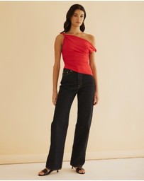 Atmos&Here - Twisted Off Shoulder Top