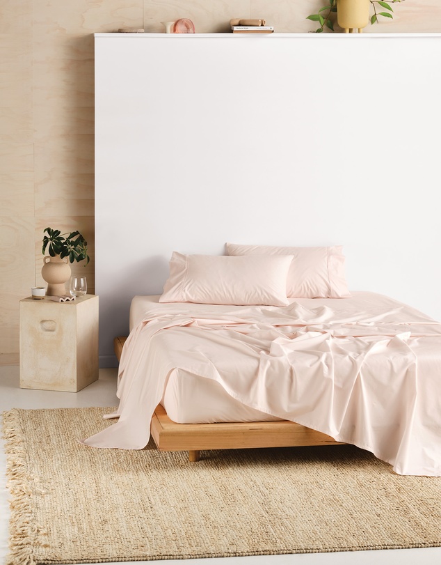 Linen House - Vienna 300TC Cotton Percale Sheet Set 50cm