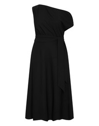 City Chic - Plus size Kate Off Shoulder Midi Dress - black