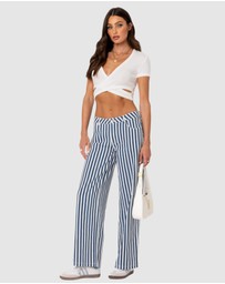 EDIKTED - Dez Crisscross Waffle Top