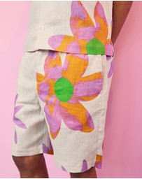 Frescobol Carioca - FC X John Booth Felipe Linen Shorts
