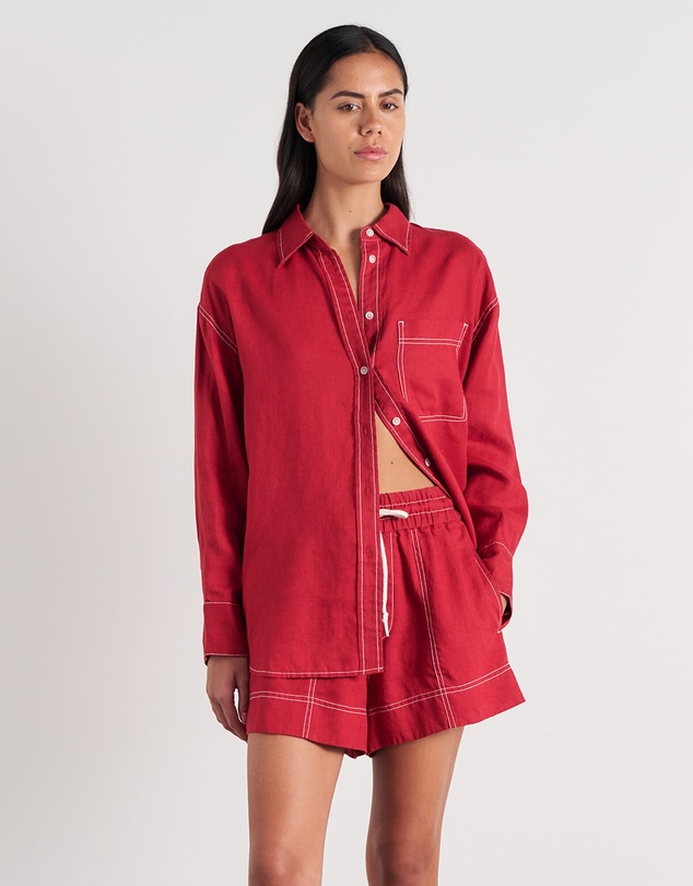 Jag - Gigi Linen Relaxed Shirt - ICONIC EXCLUSIVE