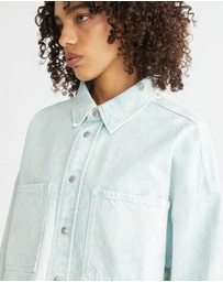 Calvin Klein Jeans - Oversized Cropped Denim Shirt