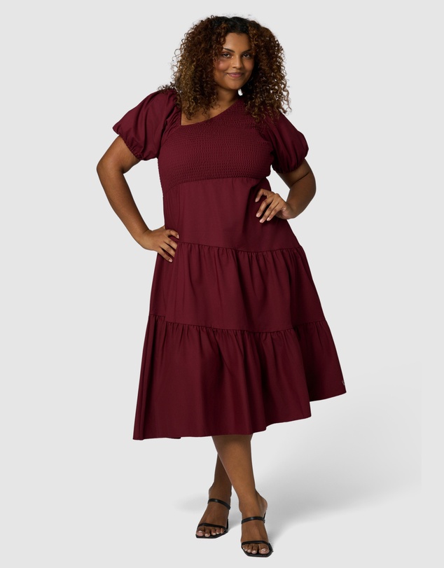 Something 4 Olivia - Miley Asymmetric Midi Dress