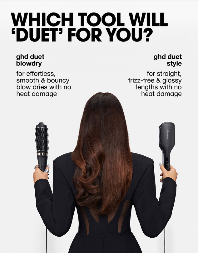 ghd - duet blowdry 2 in 1 Hair Dryer Brush in White