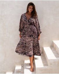 Nip Tuck Swim - Tuamotu Corrimal One Size Maxi Dress