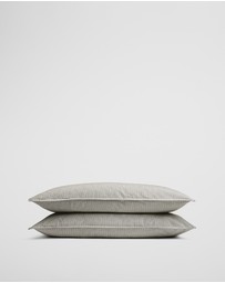 Country Road - Brae Australian Cotton Stripe Standard Pillowcase Pair