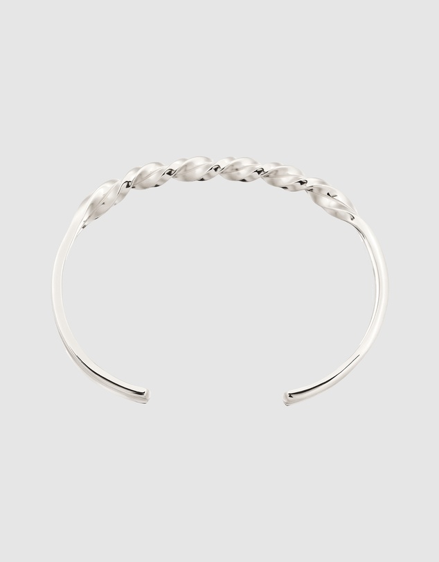Kuzzoi - ICONIC EXCLUSIVE - Twisted Cuff Bracelet in 925 Sterling Silver