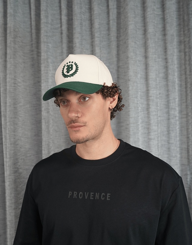 Provence - Contrast Crest Cap Off White/Green